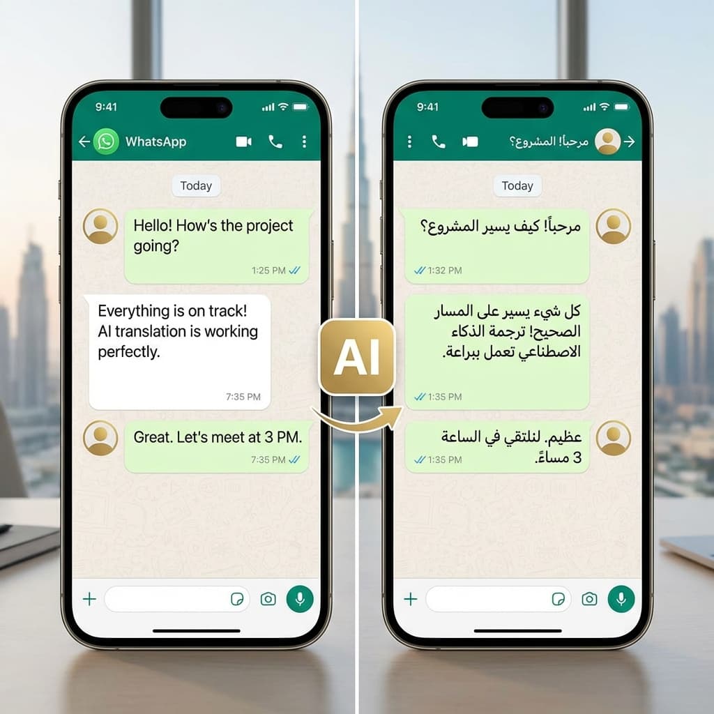 Multilingual WhatsApp Chat Interface