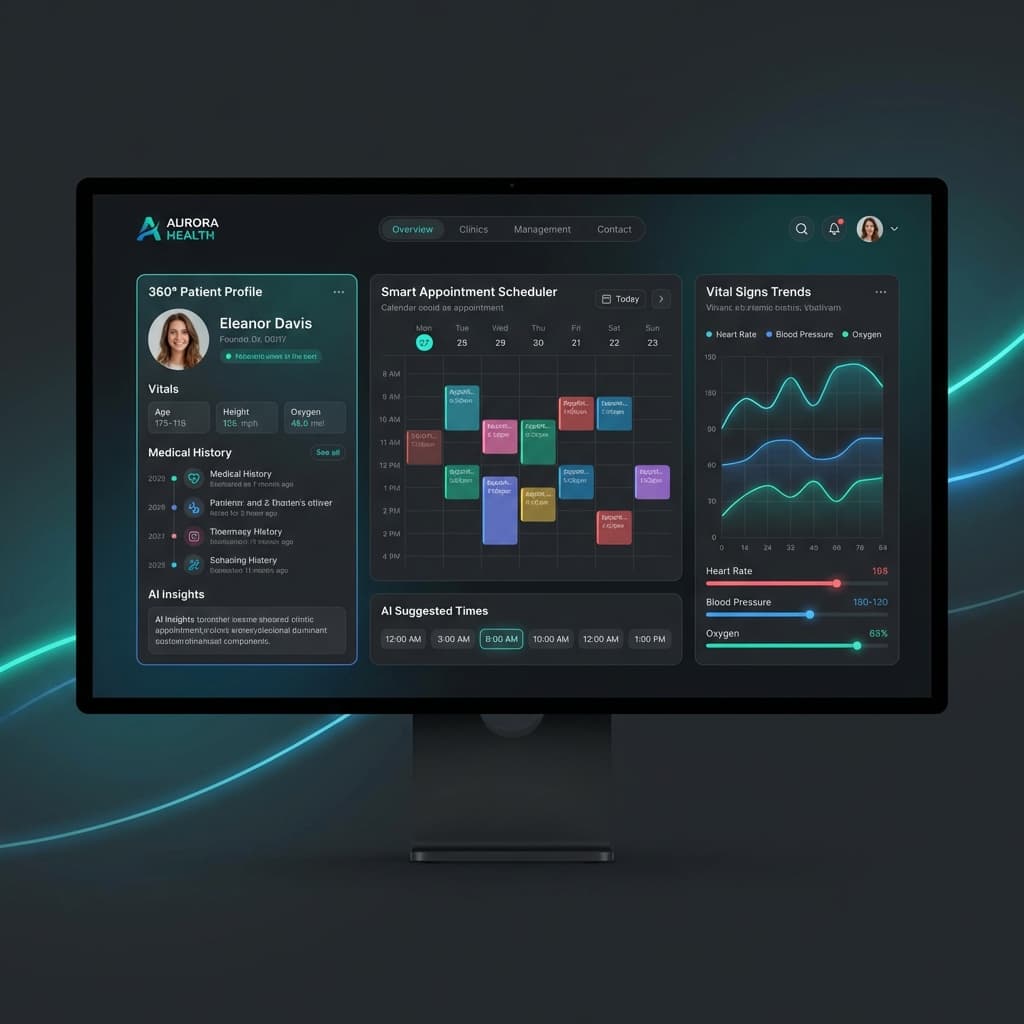 Patient & Clinic Management System Dashboard